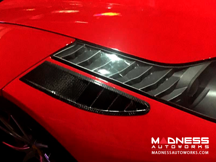 Ferrari 458 Front Bumper Air Intake - Carbon Fiber - Set